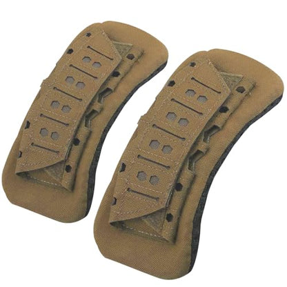 2 Pack Shoulder Strap Pad for Tactical Vest, Breathable Backpack Strap Pads Bag Strap Soft Mesh Cushion Pads for Plate Carrier, Chest Rig, Sling Bag, Duffle Bag - color: Khaki