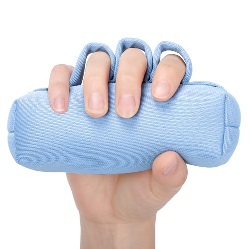 Palm Protector for Hand Contracture with Finger Separators | Hand Contracture Cushion for Stroke,Parkinson,Dementia, Arthritis, Moisture-wicking Polyester, Polystyrene Filling - style: 1 pcs