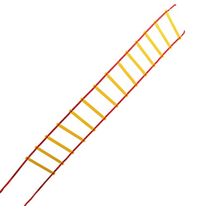 14-Rung Alacrity Speed Training Ladder for Soccer, Football, and Training – Includes Storage Bag – Made of Durable PP Plastic and High-Density Braid Belt – Lightweight & Portable