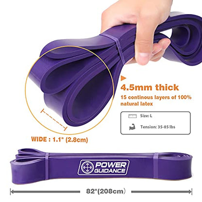POWER GUIDANCE Pull Up Assist Bands - Heavy Duty Resistance Band, Mobility & Powerlifting Exercise Bands, Perfect for Body Stretching, Powerlifting, Resistance Training