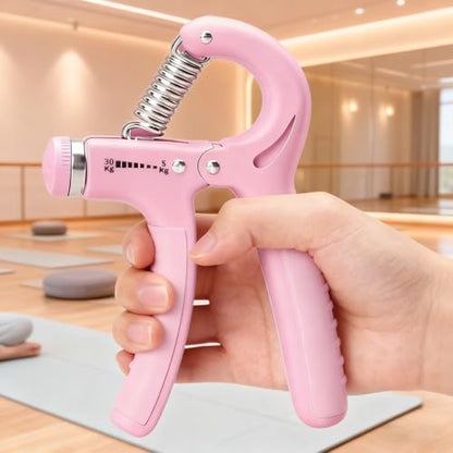 Hand Grip Strengthener for Kids & Teens, 11-66lbs Adjustable Resistance Trainer with Counter, Non-Slip Forearm Exerciser