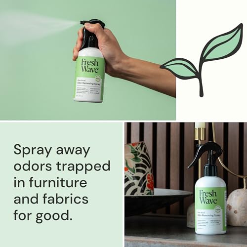 Fresh Wave Original Room and Fabric Air Freshener Spray, 2-Pk, 8 oz | Plant-based formula, Pet-safe and people-safe, Fabric and room deodorizer , For upholstery, carpets, shoes, and pet bedding - size: 1 Count (Pack of 2)