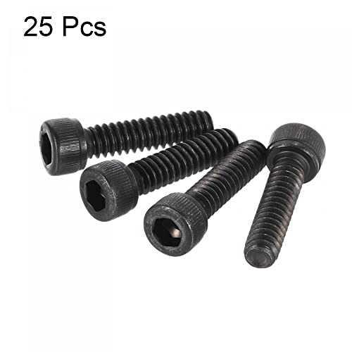 uxcell #10-24x3/4" Hex Socket Head Cap Screw Bolts 12.9 Grade Alloy Steel 25pcs - size: #10-24x3/4"