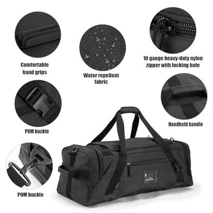 90L Large Duffle Bag | Gym Bag, Weekend Bag, Travel Backpack, Carry On, Sports Duffel,duffle backpack - color: Black, size: 90L