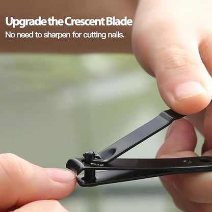 2 Pack Ultra-Sharp Heavy-Duty Nail Clipper Set - Professional Fingernail & Toenail Clippers for Men & Women