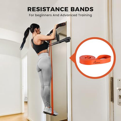 Sportneer Pull up Bar for Doorway, Rotating Handles, Multi-Grip | Door Pull Up Bar, Upper Body Trainer, 440 lb, Home Gym Strength Training