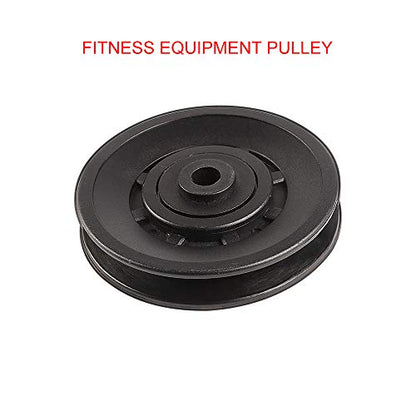 90mm Universal Bearing Pulley Wheel for Cable Machine Gym Equipment Part Garage Door (6 PCS) - color: 90mm-6 PCS-P