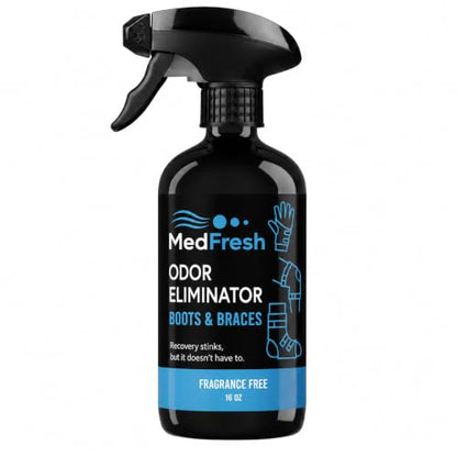 MedFresh Odor Eliminator Spray for Casts, Walking Boots & Braces, 16 oz | Eliminates Cast Smell at the Source. Deodorizer for Arm and Leg Casts, Wraps and Orthopedic Boots. Fragrance Free