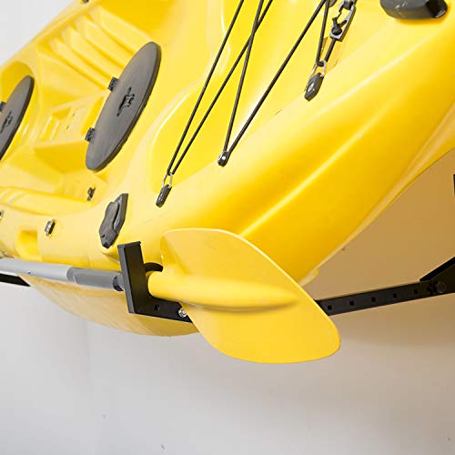 Wallmaster Kayak Storage Hooks Hangers, Adjustable Kayak Garage Storage Rack Wall Mount Heavy Duty Hooks for Canoe, Kayak, Paddle Board, Surfboard, Snowboard - color: 2 Pack