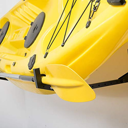 Wallmaster Kayak Storage Hooks Hangers, Adjustable Kayak Garage Storage Rack Wall Mount Heavy Duty Hooks for Canoe, Kayak, Paddle Board, Surfboard, Snowboard - color: 2 Pack