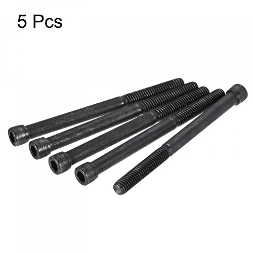 uxcell 5/16-18x4" Hex Socket Head Cap Screw Bolts 12.9 Grade Alloy Steel 5pcs - size: 4 Inch