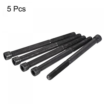 uxcell 5/16-18x4" Hex Socket Head Cap Screw Bolts 12.9 Grade Alloy Steel 5pcs - size: 4 Inch