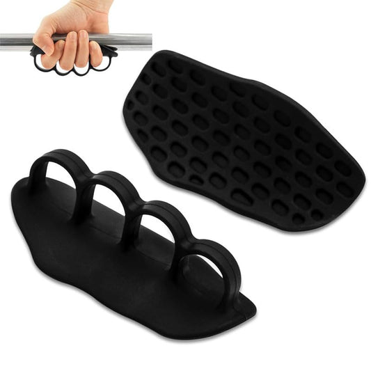 Fitness weightlifting anti-slip grip power machine, finger exercise machine, Blister Protection for Gym and Weightlifting - color: A pair of four black fingers