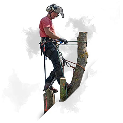 Pelican Rope 24-Strand 7/16 in (11 mm), USA Made Arborist Rope - 7,000 lb MBS - Static Climbing Rope - Lightweight - Arborist-24™ - 120 Ft - Plain End - Yellow Black - size: 120 ft, style: Plain End