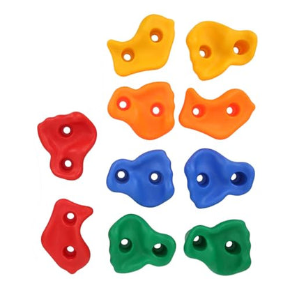 Rock Climbing Holds, Colorful Children Rock Climbing Wall Holds Set Practical Playground Equipment Accessory Mounting Hardware for Playground Climbing