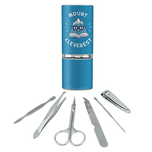 Mount Cleverest Everest Reading Book Funny Stainless Steel Manicure