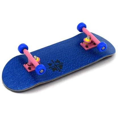 Teak Tuning 32mm Pro Fingerboard Complete - Fully Assembled with Pro Level Components - Pro Shaped Wooden Deck (32x97mm), UltraSpin Bearing Wheels, Prodigy Gen2 Trucks - The Bubble Gum