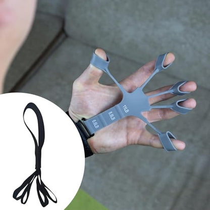 Grip Strength Strap Finger Extension Stretcher Oxford Cloth Forearm Exerciser for Barbells, Kettlebells, Rock Climbing