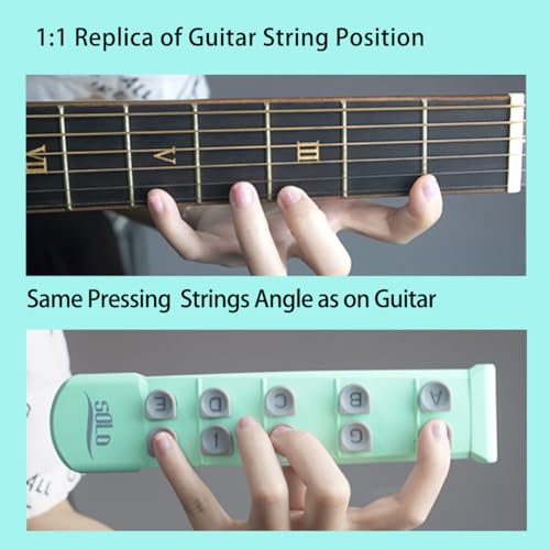 Guitar Finger Trainer Hand Shape Exerciser Teaching Aid Practice Tool Guitar Scale Assistant Improve Dexterity Develop Calluses - color: Guitar Trainer