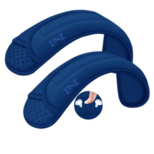 ZINZ 2-Pack Universal Shoulder Pad with Ultra thick Cushion for Bag Luggage Bag Crossbody, Plus Long & Anti-Slip & Breathable,Blue - color: Blue-2pack