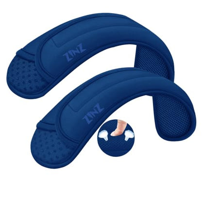 ZINZ 2-Pack Universal Shoulder Pad with Ultra thick Cushion for Bag Luggage Bag Crossbody, Plus Long & Anti-Slip & Breathable,Blue - color: Blue-2pack