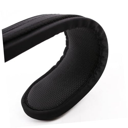 Abaodam Comfortable Guitar Strap Shoulder Pad Removable Cushion for Bass Acoustic Electric Guitars - Design for Weight Distribution Black