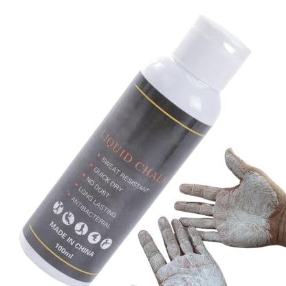 Workout Chalk for Hands Sports Anti-Slip Powder | Weightlifting Anti-Skid Chalk for Rock Climbing Badminton Weightlifting Gymnastics Fitness Tennis Golf - size: 100ML