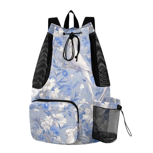 Draw String Back Bag Climbing Gym Bag With Inside Pockets Dry Wet Separation