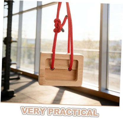 Operitacx 2pcs Portable Wooden Hangboards for Rock Climbing Finger Strength Training, Compact Fingerboard Grip Trainer for Indoor and Outdoor Bouldering Exercise