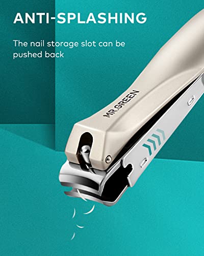 Nail Clippers for Thick Nails, Professional Nail Cutter with Catcher, Medical Grade Stainless Steel, Sharp and Durable Nail Clipper Kit for Men and Women, Bionics Design(Small and Big) M-1210plus - color: M-1210plus