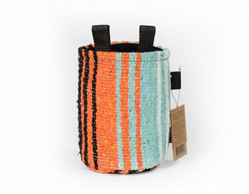 Static Chalk Bag | Traveler Series | Chalk Bag for Rock Climbing Bouldering - color: Orange/Mint
