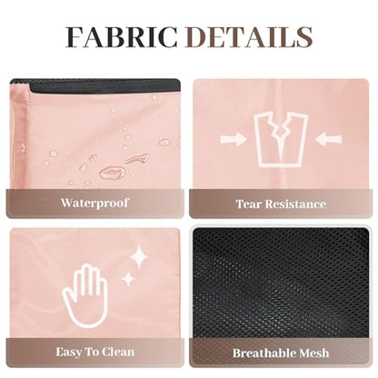 Beach Backpack with Wet Pocket Drawstring Mesh Beach Bag Waterproof Swimming Pool Backpack for Men and Women - color: Pink