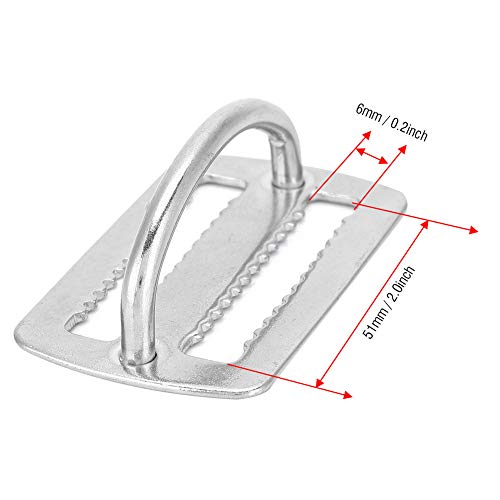 2 PCS Dive Weight Belt, Scuba Belt Retainer Diving Weight Belt Retainer Stopper with D Ring Keeper Diving Accessory for Dive Gear Spearfishing and Water Sports Accessories