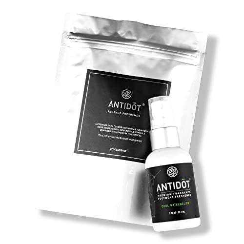 Shoe Deodorizer for Sneakerheads by ANTIDOT - Advanced Shoe Freshener Spray Collection | Shoe Odor Neutralizing Formula (Cool Watermelon) - color: Fragrance: Cool Watermelon, size: Single