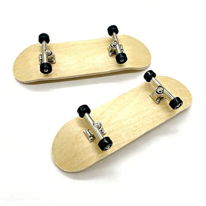 Complete Fingerboard Set - 5-Ply Canadian Maple Deck (100mm x 30mm), Alloy Trucks, Bearing Wheels with ABEC-5, Grip Tape & Accessories | Pro Fingerboard for Tricks - size: 30mm