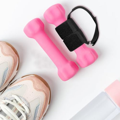 Toyvian Heavy Duty Dual Foot Training Feature Dumbbell Loading Straps Adjustable 1 Pair Nylon Arm Workout Straps for Pullups Strength Training