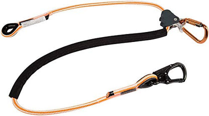 ProClimb Arborist Lanyard by Pelican Rope – 1/2 in x 12 ft Polyester, Aluminum Snap Hook, Adjustable, High Visibility, ANSI/OSHA Certified for Work Positioning, Made in the USA
