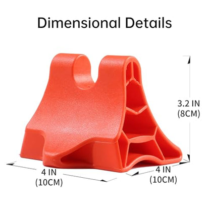 Trigger Point Massage Tool, Handheld Deep Tissue Manual Massager for Neck, Shoulders, Back & Feet, 3-Edge Pressure Point Design, Portable (Red)