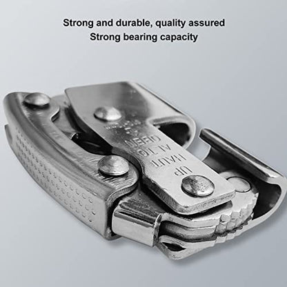 VBESTLIFE Fall Protection Rope Grab, Alloy Steel Self-Locking Device with Spring Mechanism for Rock Climbing Fire Rescue Industrial Safety Equipment