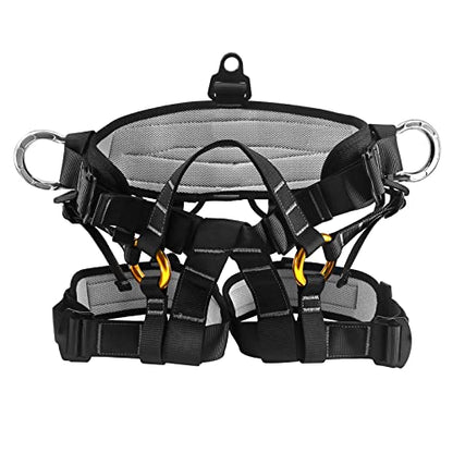 NewDoar Climbing Harness, Mountaineering Rock Climbing Harness, Half Body Harness for Rappelling Fire Rescuing Tree Climbing - color: Tree Climbing