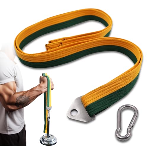 Arm Wrestling Pronation Belt Strap- 79" Durable Non-Slip Strap with Stainless Steel Triangle Buckle for Pronation and Back Pressure Forearm Strength Training