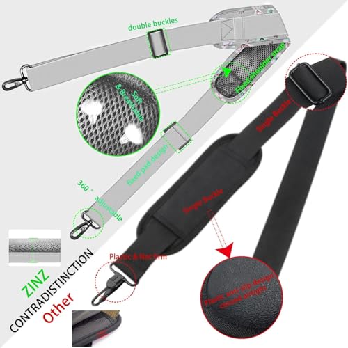 ZINZ Shoulder Strap Universal Bag Strap - 78" Ultra-Thick Padded with Dual Balanced Adjustable Buckles for Briefcase, Travel, Sports, Laptop, Crossbody Bag，Butterfly - color: Butterfly