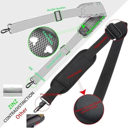ZINZ Shoulder Strap Universal Bag Strap - 78" Ultra-Thick Padded with Dual Balanced Adjustable Buckles for Briefcase, Travel, Sports, Laptop, Crossbody Bag，Butterfly - color: Butterfly