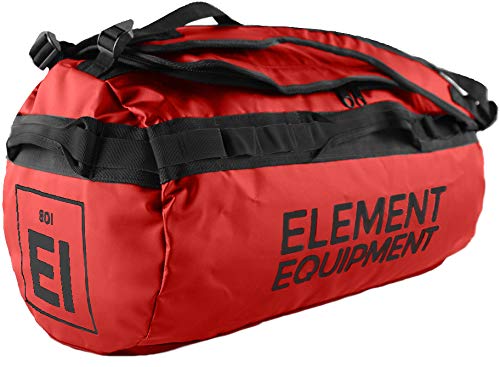 Element Equipment Trailhead Duffel Bag Shoulder Straps Waterproof Red Small - color: Red, size: Small 30 Liters