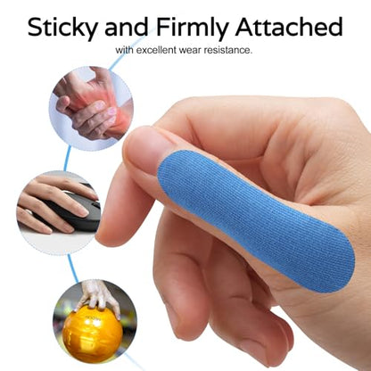 ‌Bowling Thumb Tapes Bowling Sport Accessories Bowling Finger Protection Tape for Men Women - color: 70Pcs Black+70Pcs Blue
