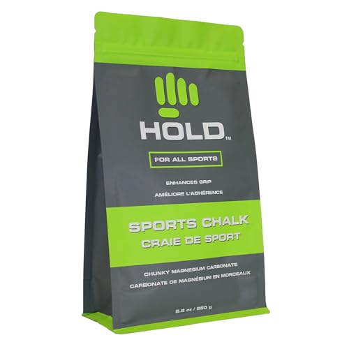 HOLD Sports Chalk Premium Grip Hybrid Bundle – Chunky Blend Dry Chalk & Citrus Scented Liquid Chalk (2-Pack) – High Friction Pure Magnesium Carbonate for Climbing, Weightlifting, Gymnastics & Powerlif
