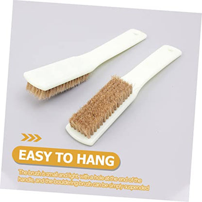 2pcs Boars Hair Brush for Climbing Bouldering Stone Cleaner Sturdy Handle