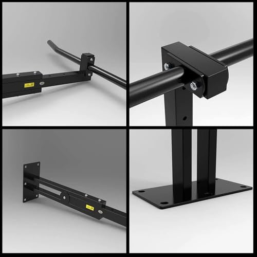 Height-Adjustable Ceiling Horizontal Bar, Ceiling Mount Pull Up, Strength Training Pull-Up Bars, Pull Up Bar for Home Gym, Safe and Stable, Load 600LB