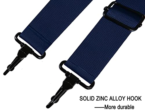 Shoulder Strap, Durable 55" Universal Replacement Laptop Shoulder Strap, Adjustable Comfortable Belt with Metal Hooks for Briefcase, Computer Messenger Bag, Laptop Case Luggage/Duffel/Camera, (Blue) - color: Blue