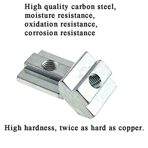 15pcs 4040 Series Sliding T Nuts Metric M6 Thread Slide in Hammer Head T-Nut for Standard 8mm T-Slot Aluminum Extrusion Profile （4040 Series M6） - size: 4040 Series M6